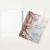 Pink Ornate Pearl and Floral Planner プランナー手帳 (ディスプレー)