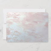 Pink Ornate Pearl and Floral Save The Date セーブザデート (裏面)