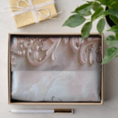 Pink Ornate Pearl and Floral Tissue Paper 薄葉紙 (ギフト)