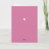 Pink Our First Valentine's Day Together写真 シーズンカード (裏面)