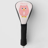 Pink Owl Design ゴルフヘッドカバー (正面)