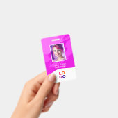 Pink Paint |  Doctor, Nurse, Health Aide Photo ID バッジ (手持ち)