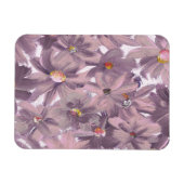 Pink Painted Flowers Any Color マグネット (横)