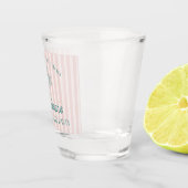 Pink Palm Spring Pastel Beach Bachelorette Favor ショットグラス (右)