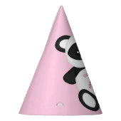 Pink Panda Bear Geburtstagsparty パーティーハット (左)