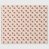 Pink Panna Cotta Dessert Wrapping Paper ラッピングペーパー (フラット)