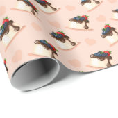 Pink Panna Cotta Dessert Wrapping Paper ラッピングペーパー (ロールコーナー)