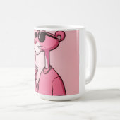 Pink Panther Aesthetic Coffee Mug – Bold & Cute De コーヒーマグカップ (正面右)