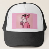 Pink Panther Hat – Cute & Bold Pink Tiger Cap キャップ (正面)