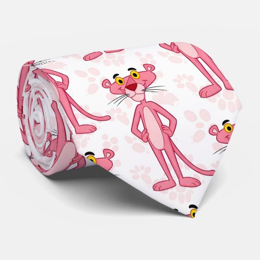 Pink Panther Pattern ネクタイ (ロール)