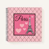 Pink Paris Art Sketchbook  ノートブック (正面)