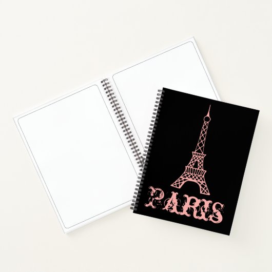 Pink Paris Eiffel Tower Sketchbook Gift ノートブック (内部)