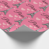 Pink Paris Wrapping Paper  ラッピングペーパー (角)