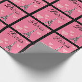 Pink Paris Wrapping Paper  ラッピングペーパー (角)