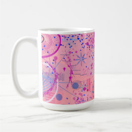 Pink Party Maximalist Art コーヒーマグカップ