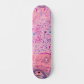 Pink Party Maximalist Art スケートボード (正面)