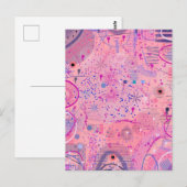 Pink Party Maximalist Art ポストカード (正面/裏面)