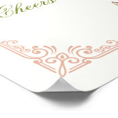 pink pastel bouquet Elegant  ポスター (角)