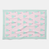 Pink Pastel Christmas Kitchen Towel キッチンタオル (横)