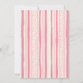 Pink Pastel Dinosaur 3-rex Rawr birthday Invitatio 招待状 (裏面)