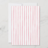 Pink pastel girl boat party birthday 招待状 (裏面)