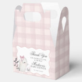 Pink Pastel Little Boo Ghost Baby Shower Gable フェイバーボックス (オープン)
