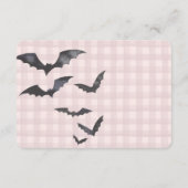 Pink Pastel Little Boo Ghost Registry Card Insert エンクロージャーカード (裏面)
