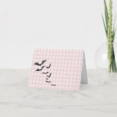 Pink Pastel Little Boo Ghost Thank You Card サンキューカード (裏面)