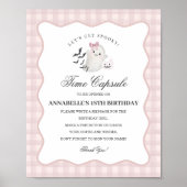 Pink Pastel Little Boo Ghost Time Capsule Game ポスター (正面)