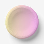 Pink pastel partyware/Paper plates/Birthday party  ペーパーボウル (正面)