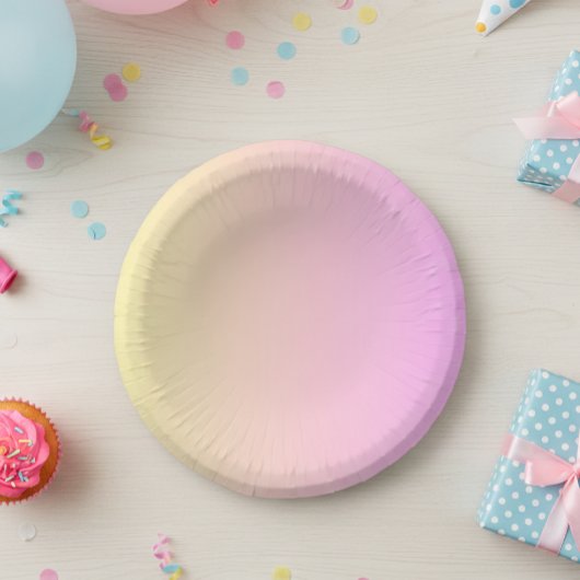 Pink pastel partyware/Paper plates/Birthday party  ペーパーボウル