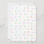 Pink Pastel Puppy Dog Paw-ty Animals Birthday 招待状 (裏面)