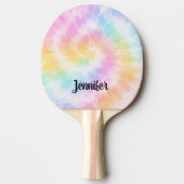 Pink Pastel Tie Dye Girly Chic                     卓球ラケット (正面)