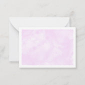 Pink Pastel Watercolor Blank All Occasion ノートカード (裏面)