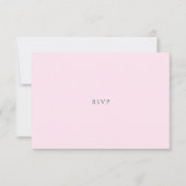 Pink Pastel Watercolor Citrus Wedding RSVP Card (正面)
