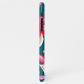 Pink Pastel Watercolor Floral  iPhoneケース (左側)