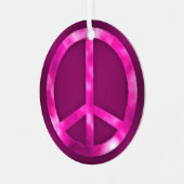 Pink Peace Ornament メタルオーナメント (正面左)