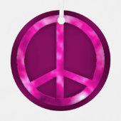 Pink Peace Ornament メタルオーナメント (正面)