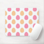 Pink Peach Spring Easter Eggs Paattern Mousepad マウスパッド (マウス)