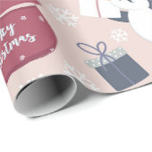 Pink Penguins ラッピングペーパー (ロールコーナー)