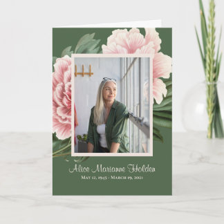 Pink Peoniesお祝い・オブ・ライフ・プログラム プログラム