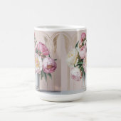  Pink Peonies Art Deco Morphing Mug モーフィングマグカップ (中央)