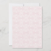 pink peonies Confirmation girl 招待状 (裏面)