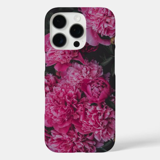 Pink peonies, dark moody aesthetic Case-Mate iPhoneケース (裏面)