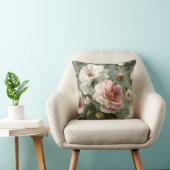 Pink Peonies Elegant クッション (椅子)