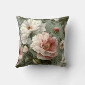 Pink Peonies Elegant クッション (裏面)