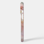 Pink Peonies Monogram Name Personalized Case-Mate iPhoneケース (裏面 / 左)