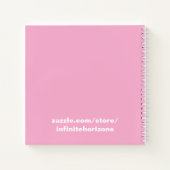 Pink Peonies Spiral Notebook ノートブック (裏面)