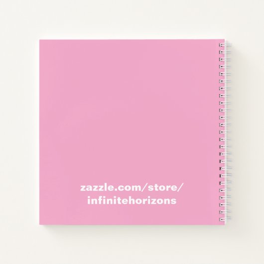 Pink Peonies Spiral Notebook ノートブック (裏面)