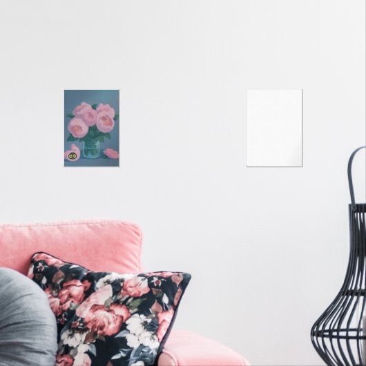 Pink Peonies with Hidden Cat Eyes (リビング)